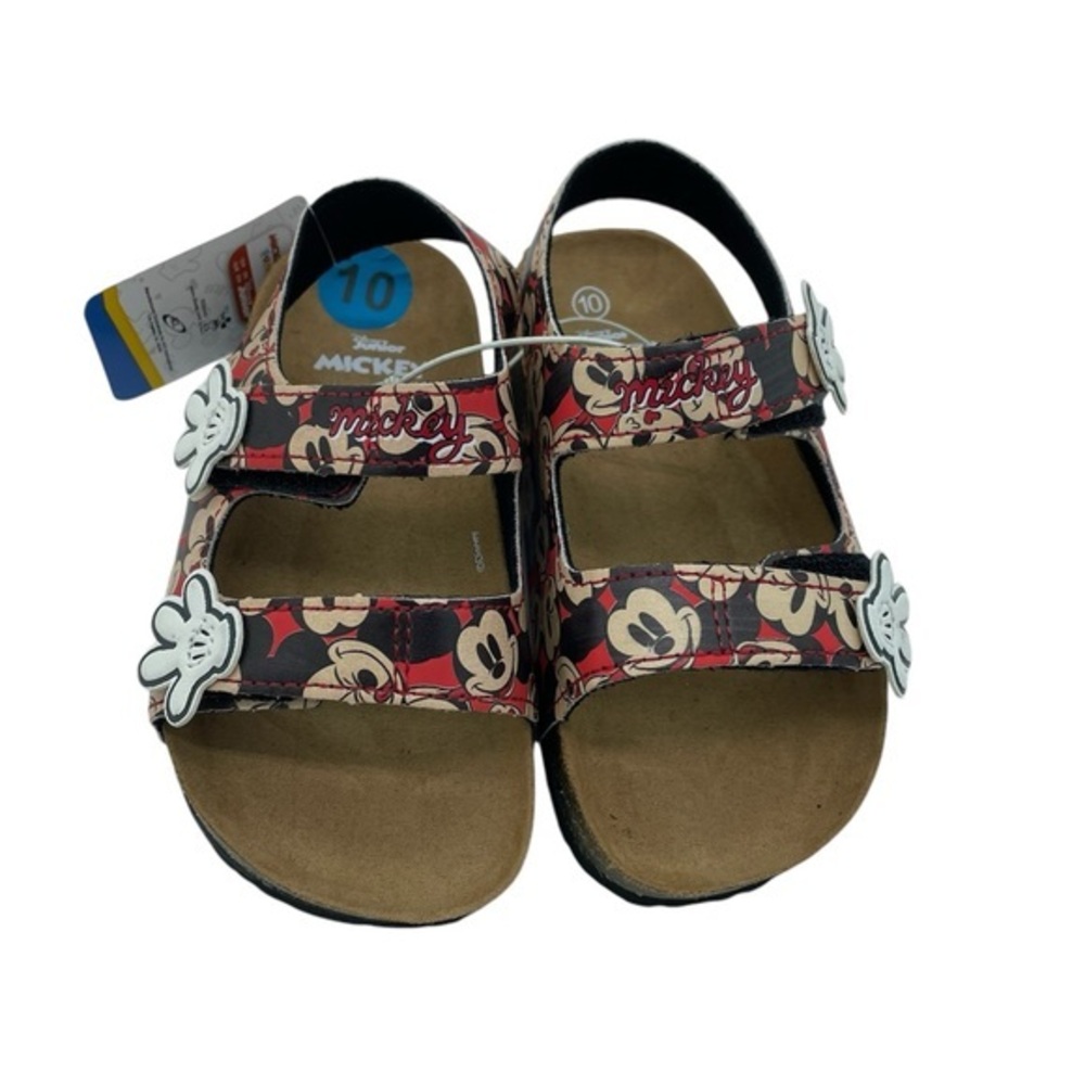 Disney‎ Junior Mickey Mouse Clubhouse Toddler Sandals Red Black Size 10 NEW